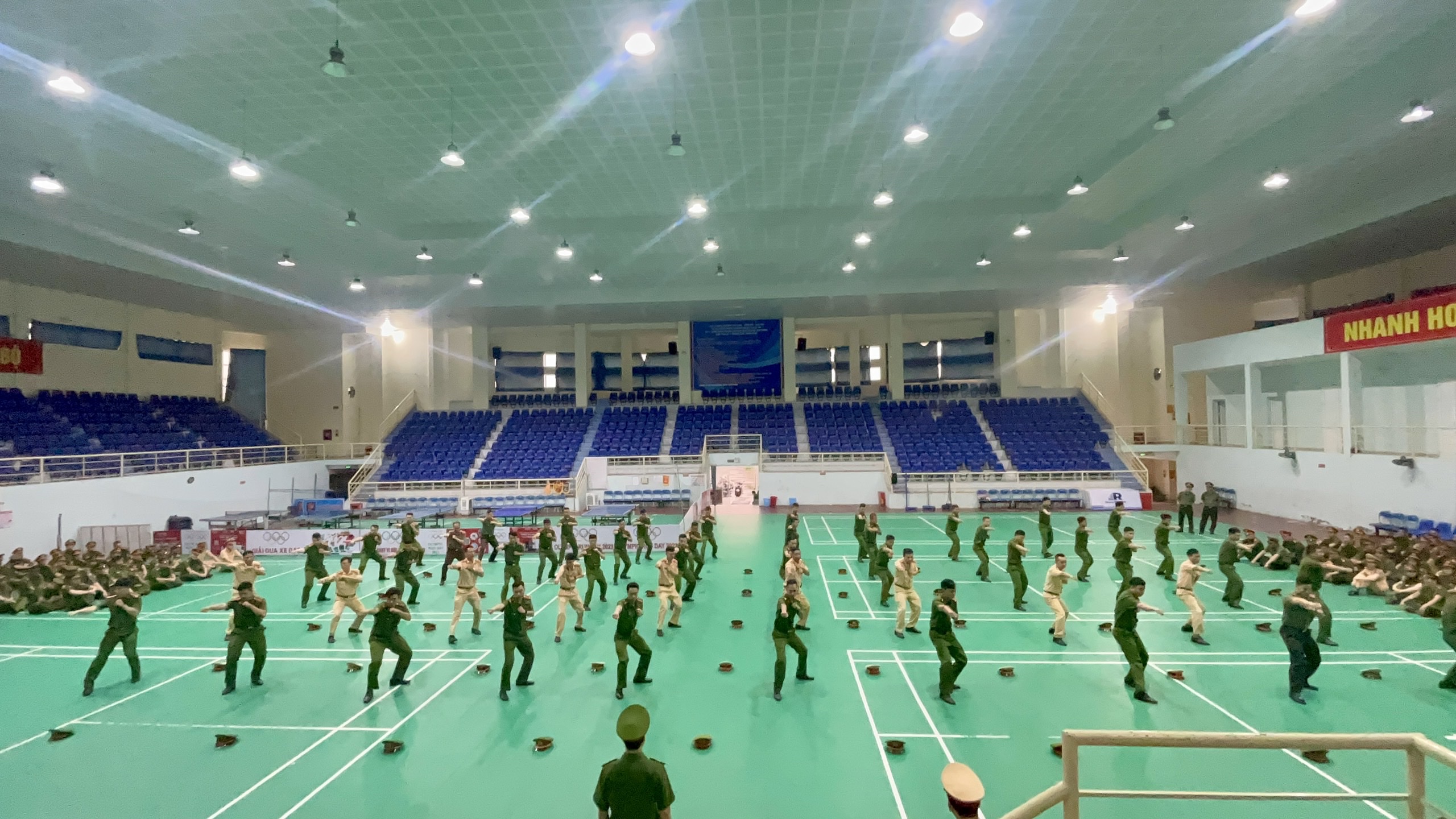 Công an quận Kiến An: Nghiệm thu công tác tập huấn điều lệnh, quân sự, võ thuật năm 2023